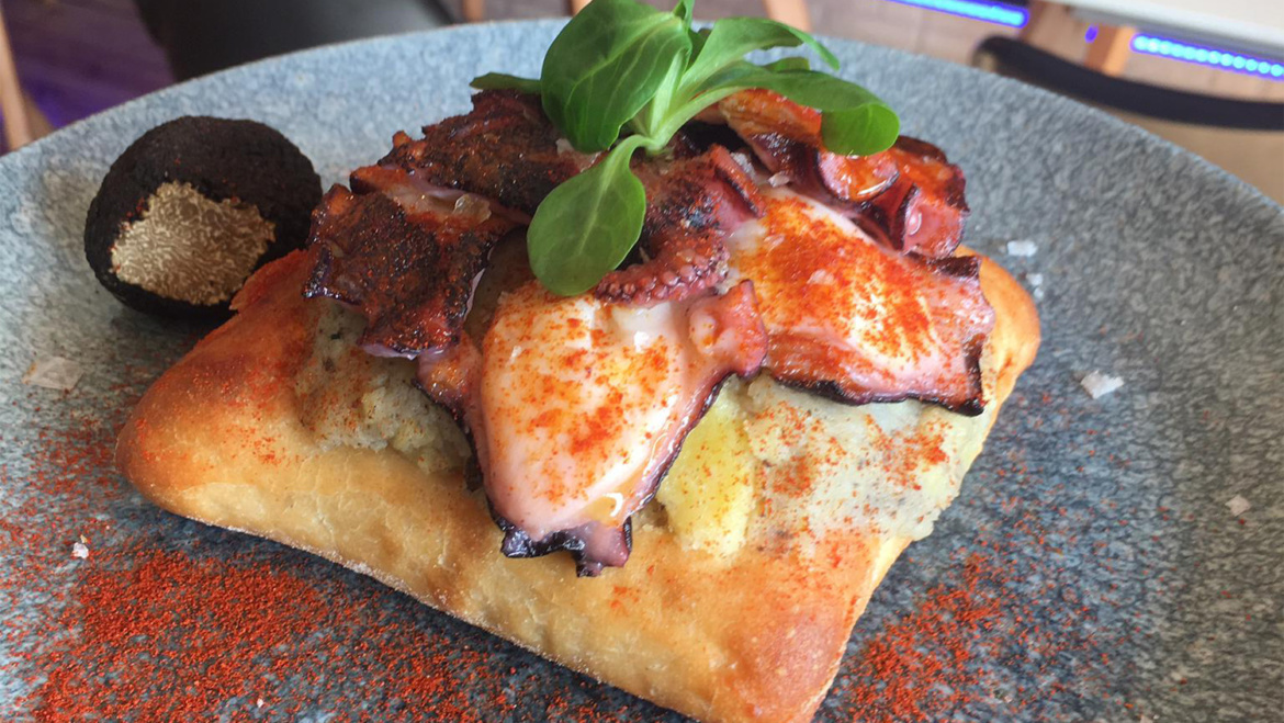 Tosta de pulpo