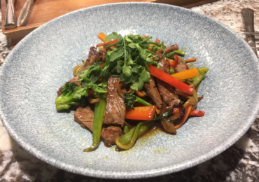 Wok pollo/ternera