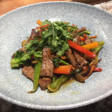 Wok pollo/ternera